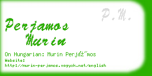 perjamos murin business card